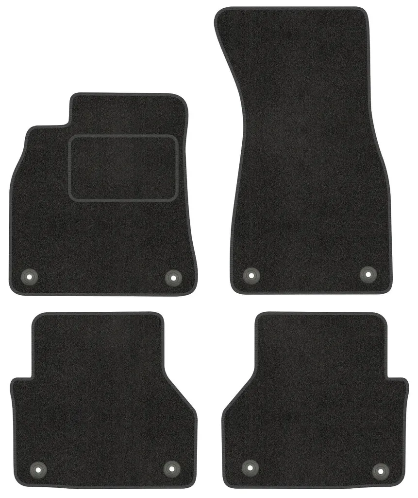 Satz in Velour Fußmatten per AUDI A7 C8 - Qualità Premium - Passgenau