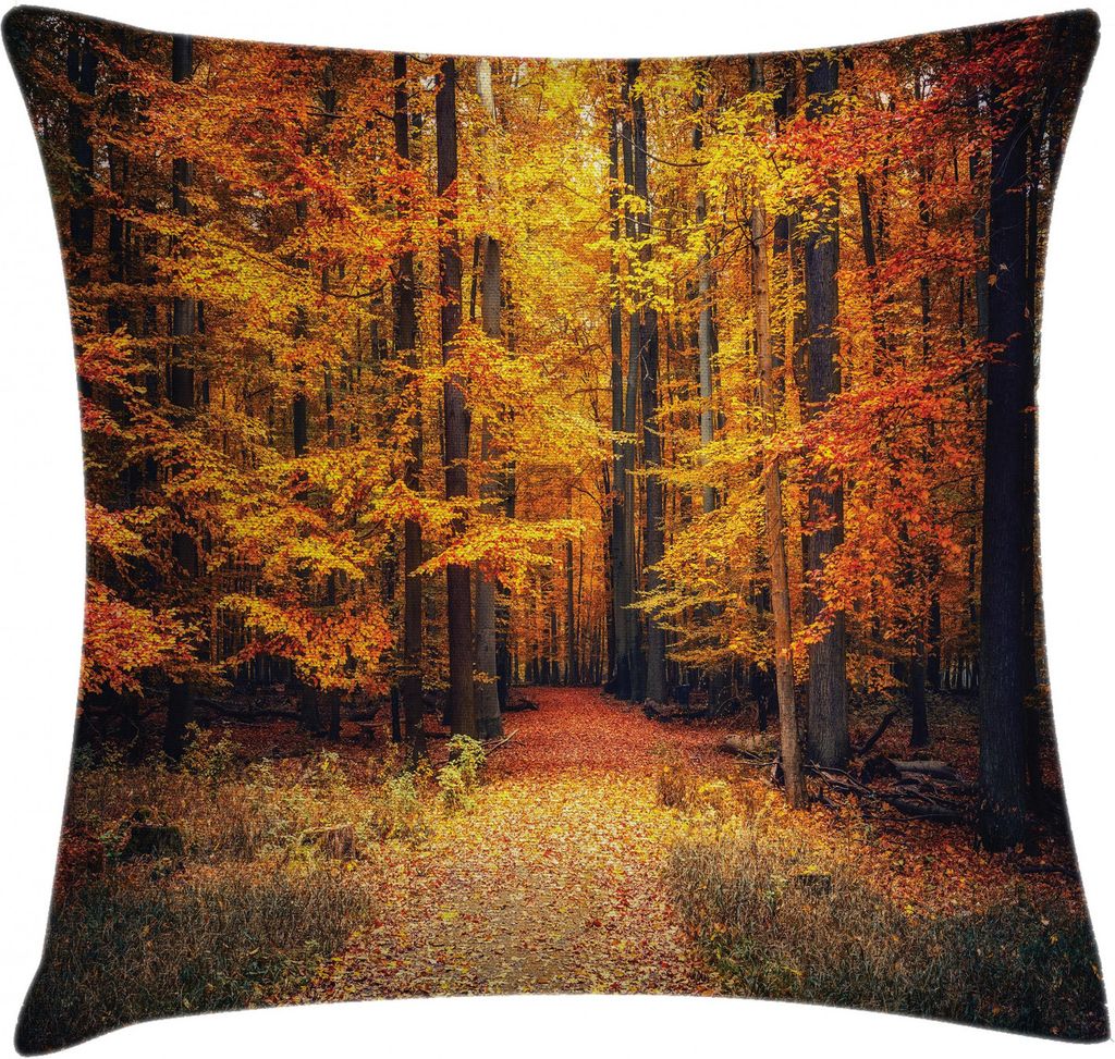 ABAKUHAUS Herbst Kissenbezug, Vivid Leaf Pflanze Eco, Waschbar mit Reißverschluss Kissenhülle mit Farbfesten Klaren Farben Beidseitiger Druck, 40...