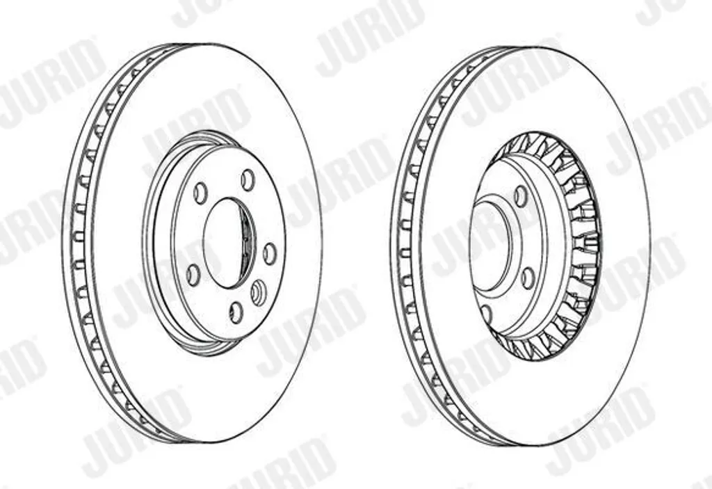 Disque de Frein JURID Anti-Vibration pour VW Multivan VI 340mm Lot 2