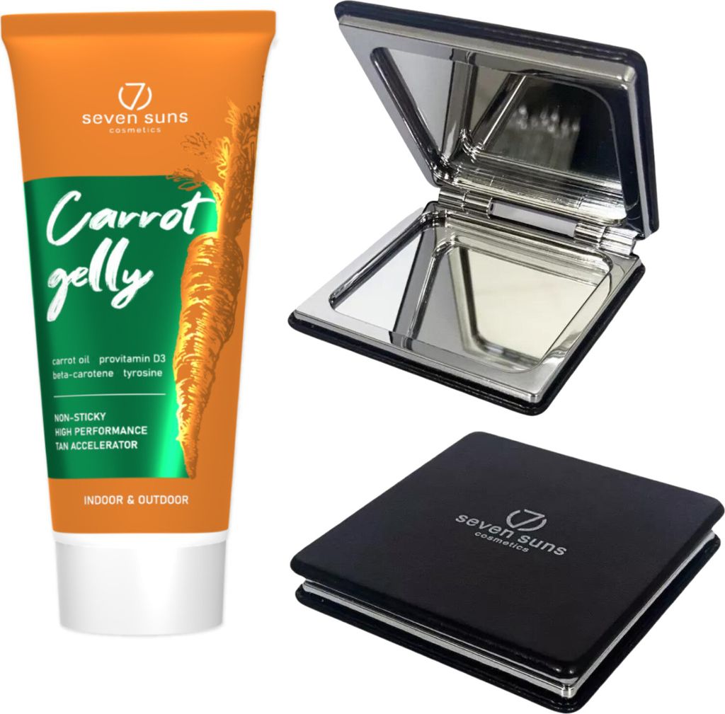 7suns Carrot Gelly Bräunungsbeschleuniger 200ml + Gratis Doppelspiegel
