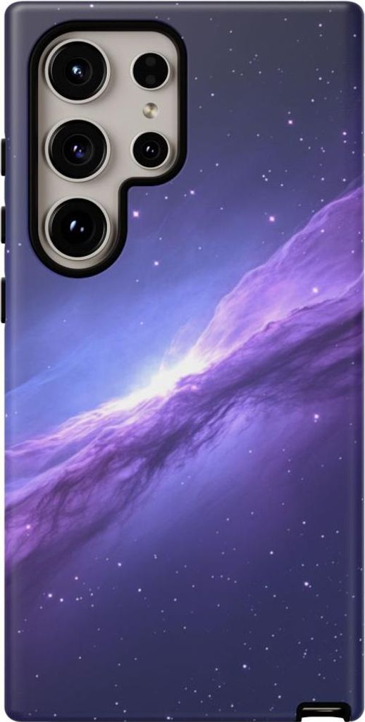 Lila Kosmische Nebelwolke – Hülle Kompatibel mit Galaxy S24 Ultra