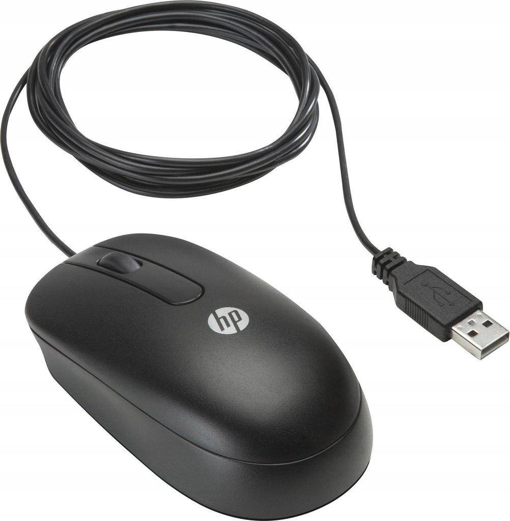 HP Mysz optyczna USB z przewijaniem, Oburęczny, Optyczny, Zdjęcie produktu 
