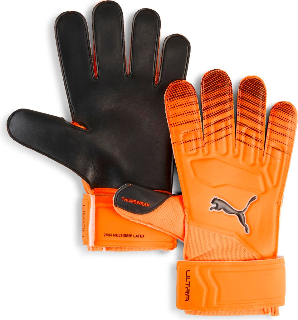 Puma Soccer gloves 042084-02 in Heat Fire-Glowing Red-PUMA Black color