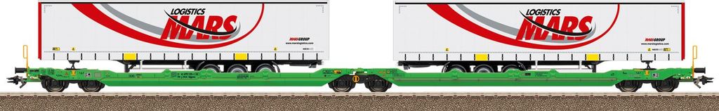 Trix H0 24473 Doppel-Taschenwagen Sdggmrss