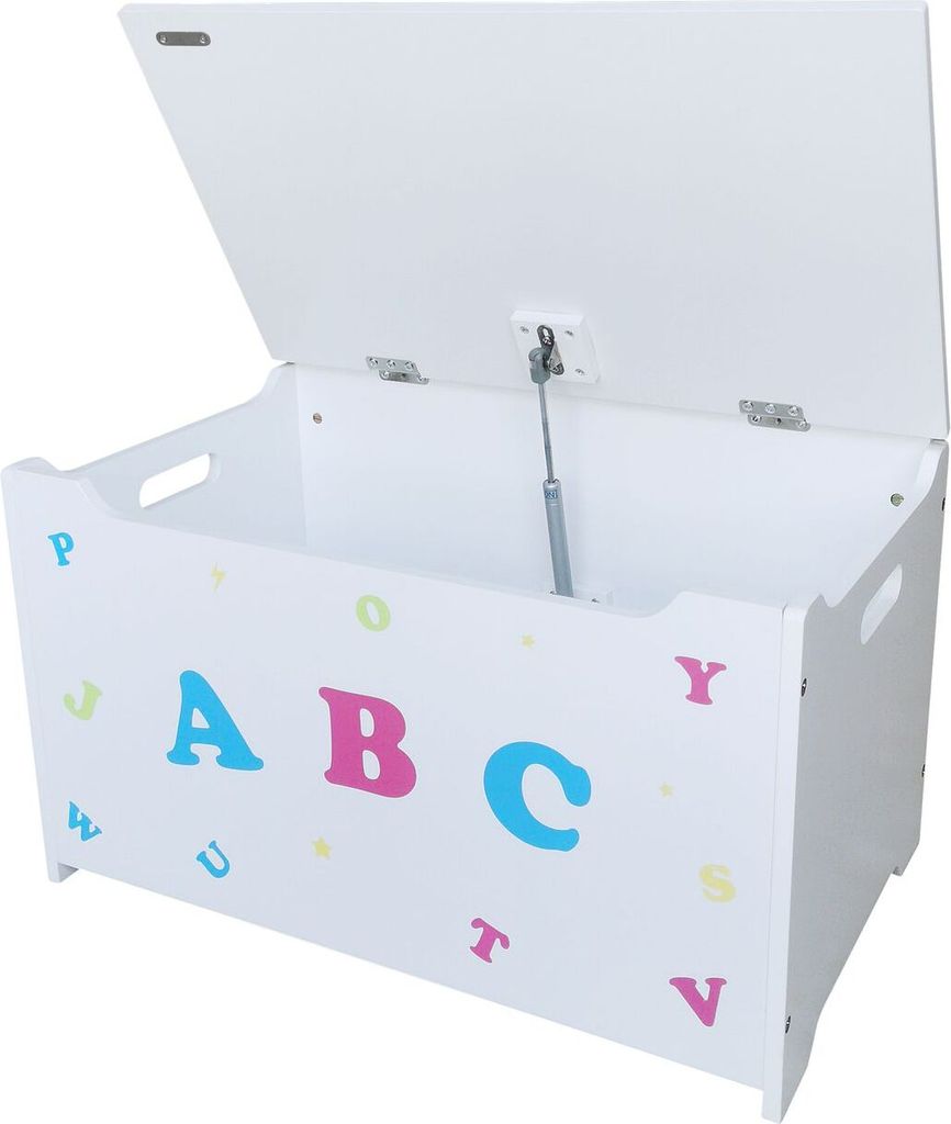 Kinder-Truhenbank 'ABC' mit klappbarem Deckel & Dämpfer