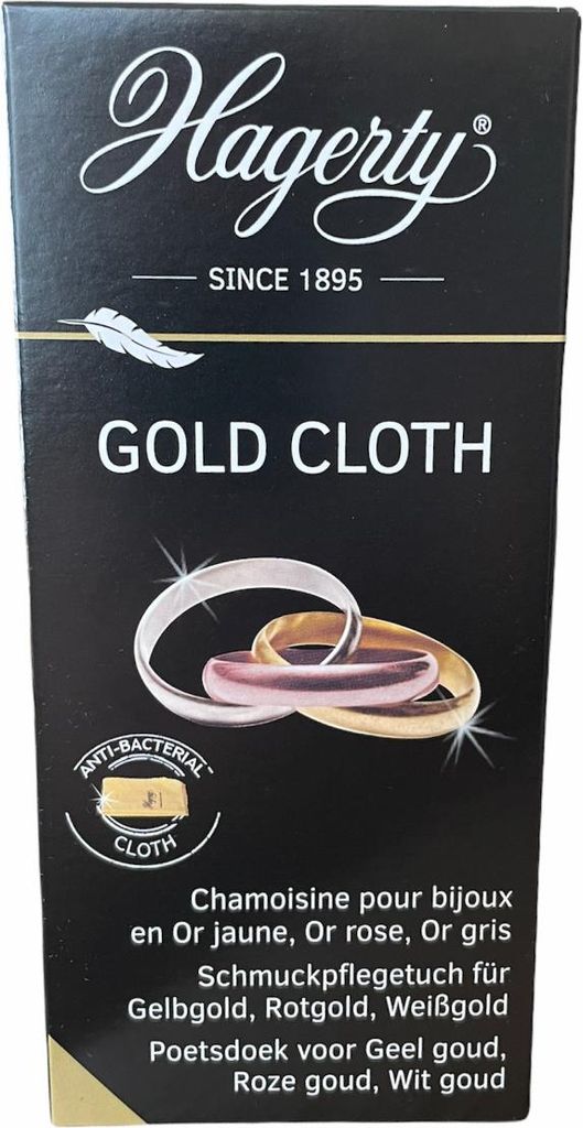 Hagerty Gold Cloth - Schmuckpflegetuch für Gelbgold 36x30cm Produktbild 
