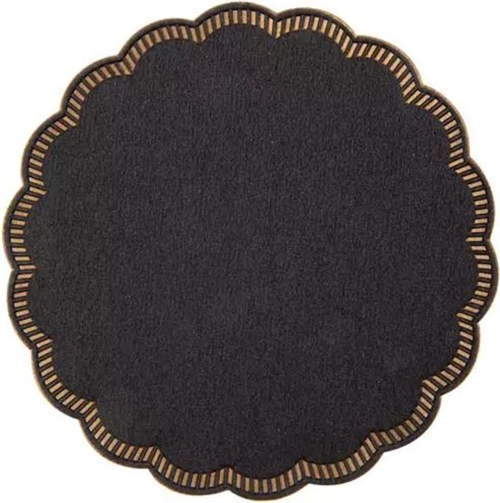 Papieruntersetzer für Tassen/Gläser, schwarz, Durchmesser 9 cm, 250 Stück.