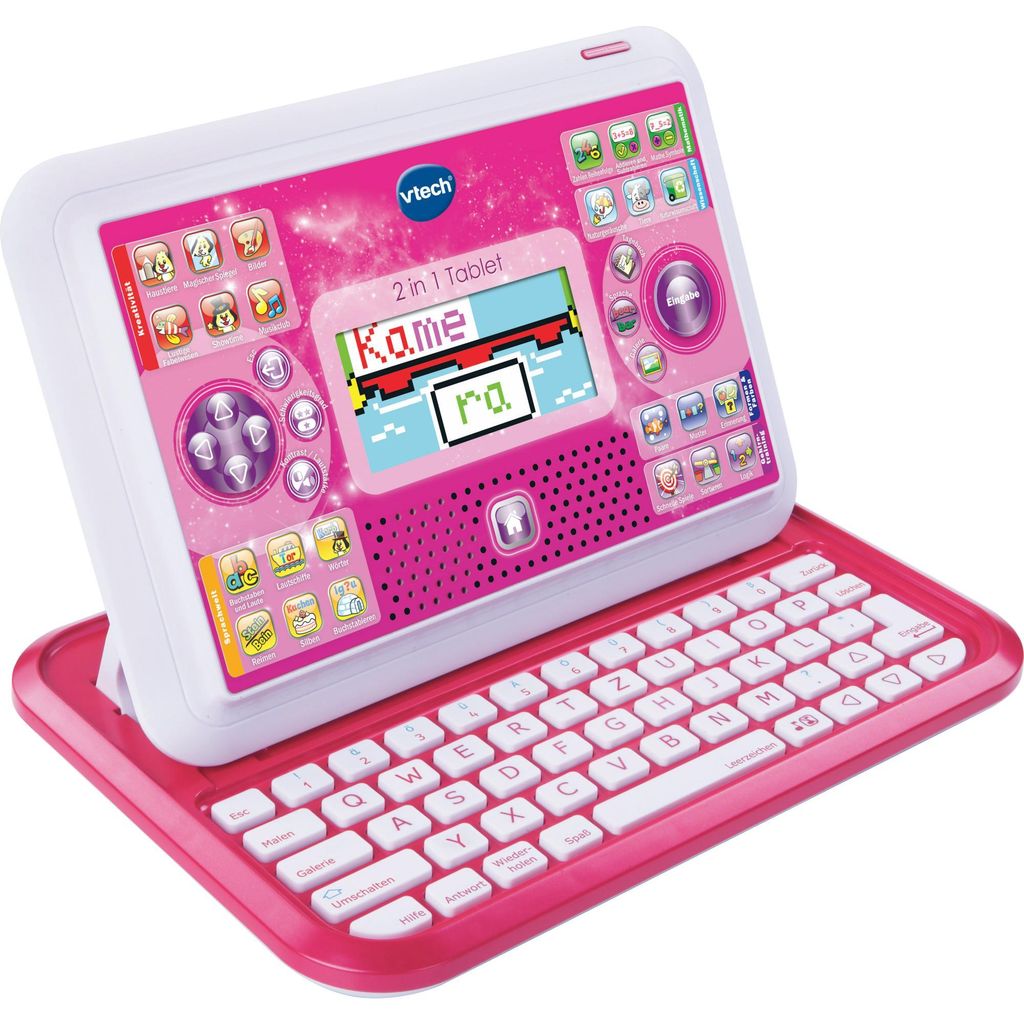 2-in-1 tablet, roze kleur Productafbeelding 