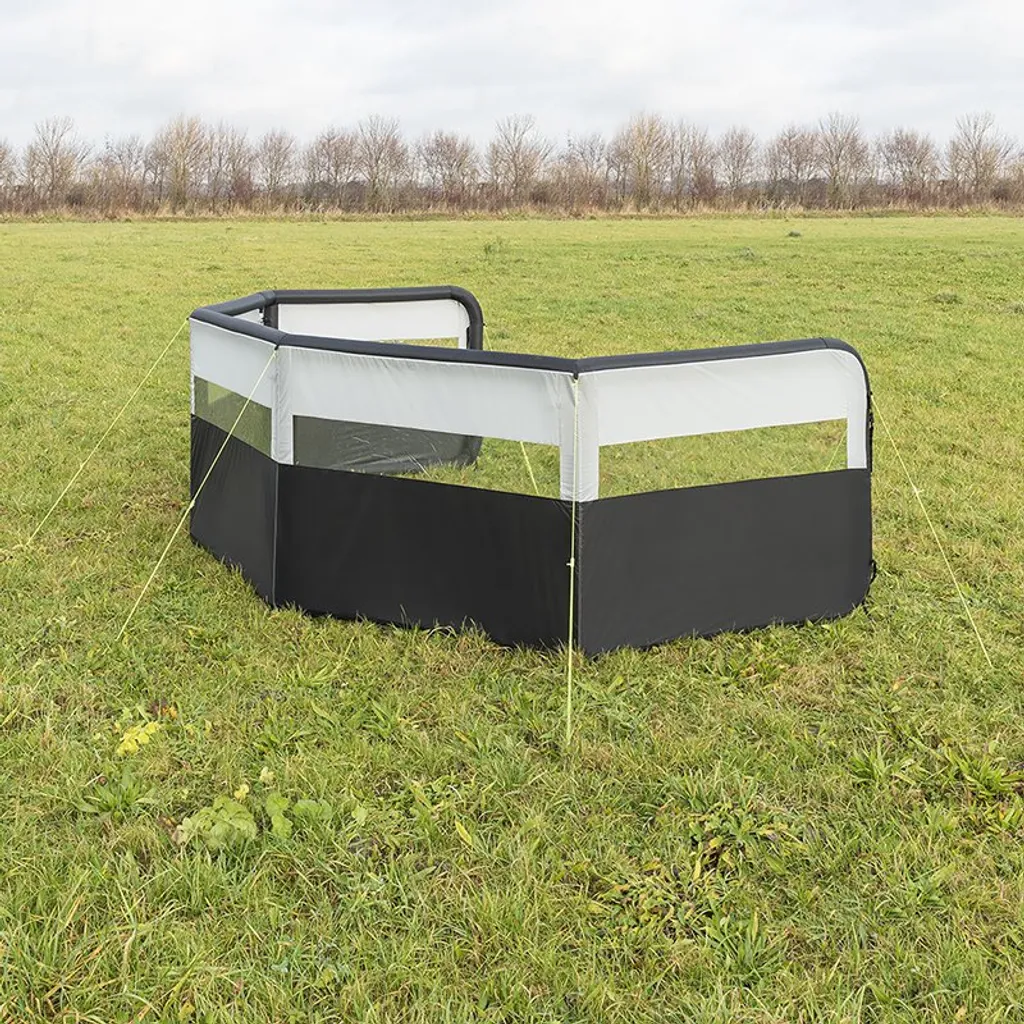 Brise-vent gonflable 840x140cm idéal pour plage, jardin et camping