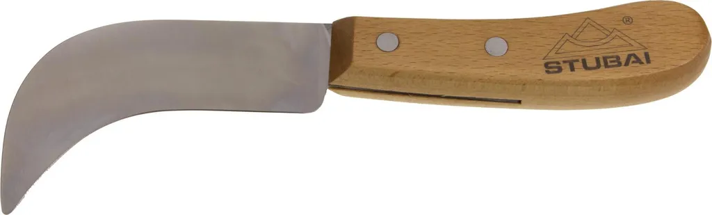 Couteau de coupe courbe STUBAI acier robuste et tranchant haute durée