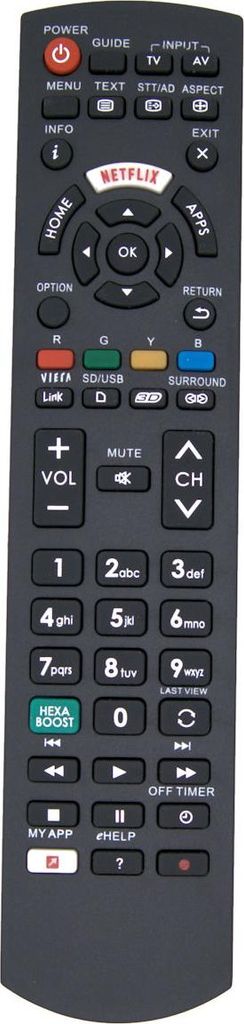 Ersatz TV Fernbedienung für Panasonic TX-40CX680E Fernseher