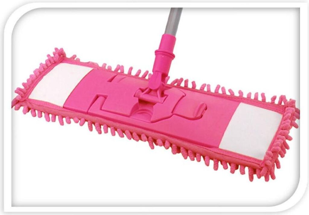 Koopman Mopp, Mikrofaser/Metall, 44x14 cm, rosa