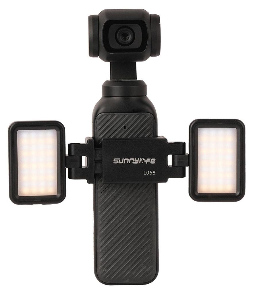 Dimmbares Tri-Color Fill Light für DJI Osmo Pocket 4 / 3 Schwarz Kamera Zubehör