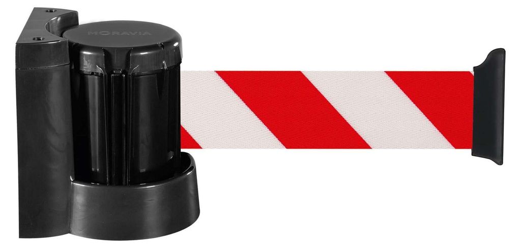 Moravia Wandgurt MORION rot/weiß schraffiert Gurtlänge 4000 mm