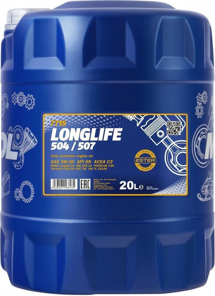 Mannol 7715 Longlife 504/507, 20L Immagine del prodotto 