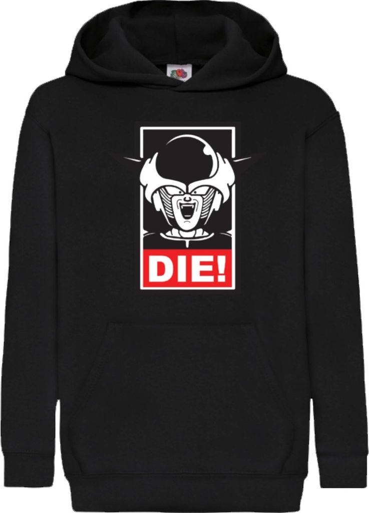 Kinder Kapuzenpullover Dragon Anime Manga Ball Z Frieza 02, 12-13 Jahr - 152 / Schwarz