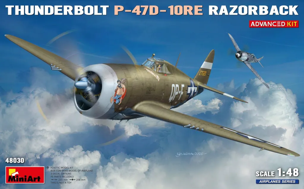 P-47D-10Re Thunderbolt 1:48 : Détails cockpit et moteur kit de montage