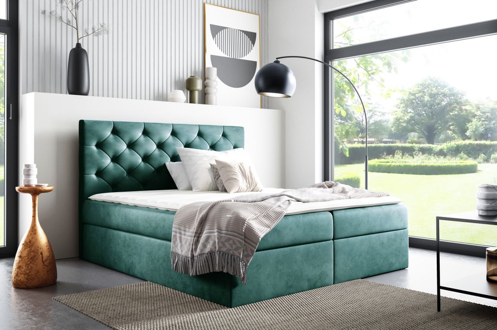 GUTTO Łóżko skrzyniowe  LIVIA 180 x 200 cm 2x pudełko na Zdjęcie produktu 