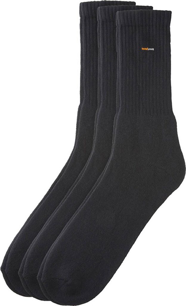 3 Paar Camano Basic Socken Sportsocke Nr. 5943 - Farbe: Schwarz - Größe: 35-38