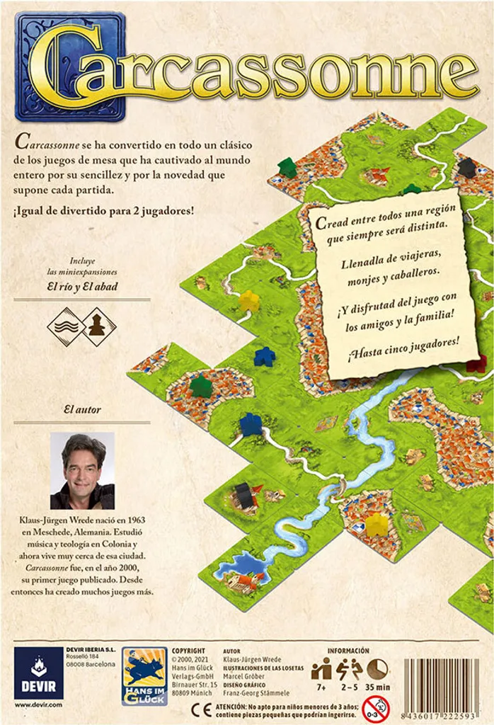 Jeu de société Carcassonne Devir BGCARCAS2 Édition Multicolore Taille Unique - 12