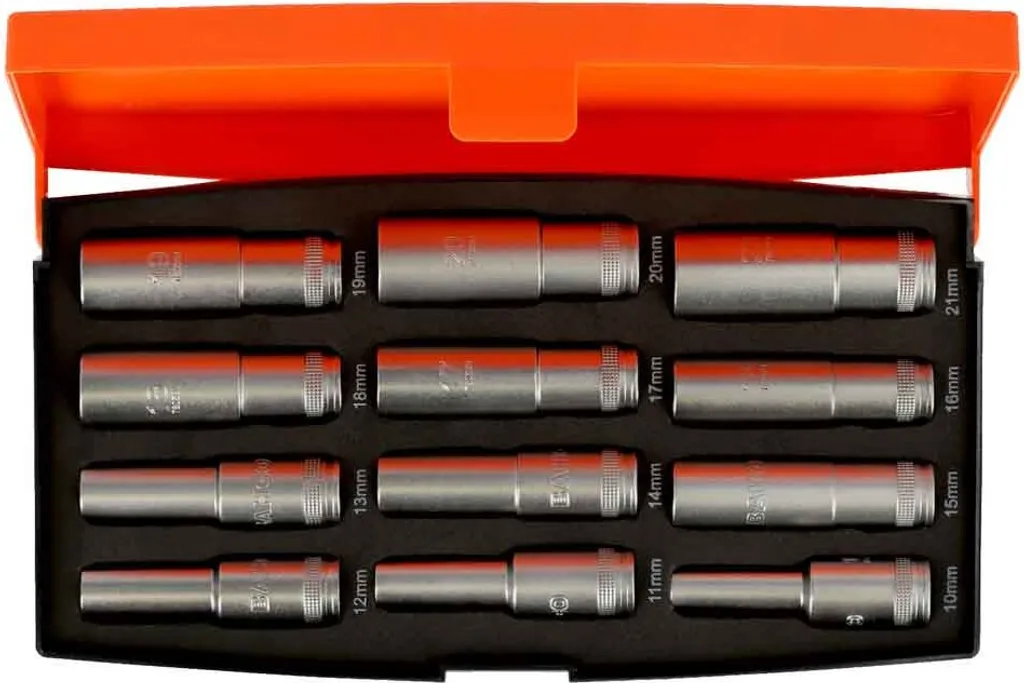 Kit Bahco S1612L : 12 Douilles Longues 1/2 pour Écrous Difficiles - 2