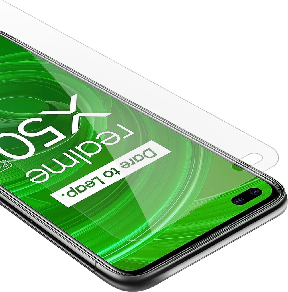 Cadorabo Pellicola Vetro Temperato Realme X50 PRO - Protezione 9H Crystal Clear