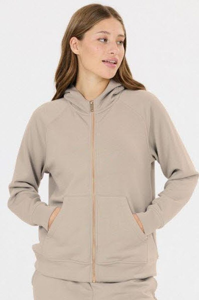 Athlecia Jacey W Full Zip Damen Kapuzenjacke Beige 380