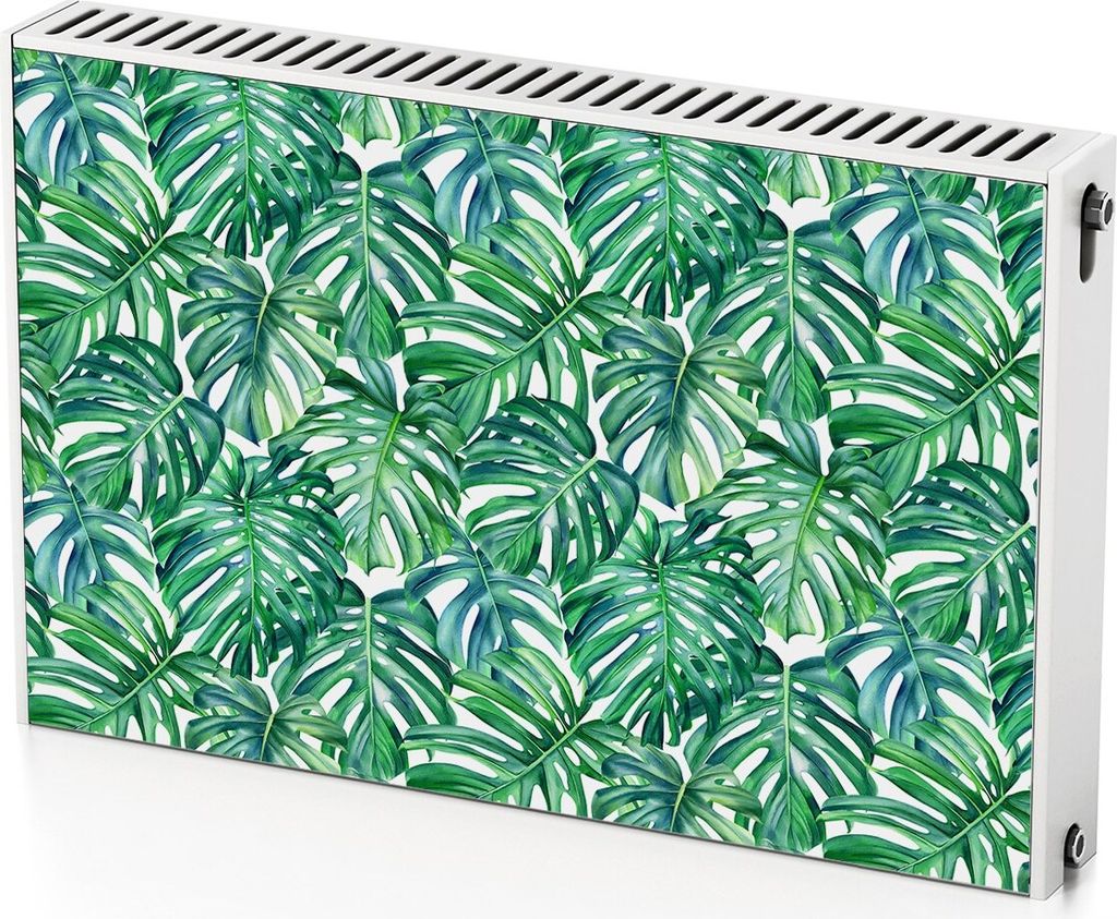 Tropengrün – Magnetische Heizkörperabdeckung – 90x60 cm – Magnet Heizkörperabdeckung – 3D Würfel – Heizkörperverkleidung – Magneti...