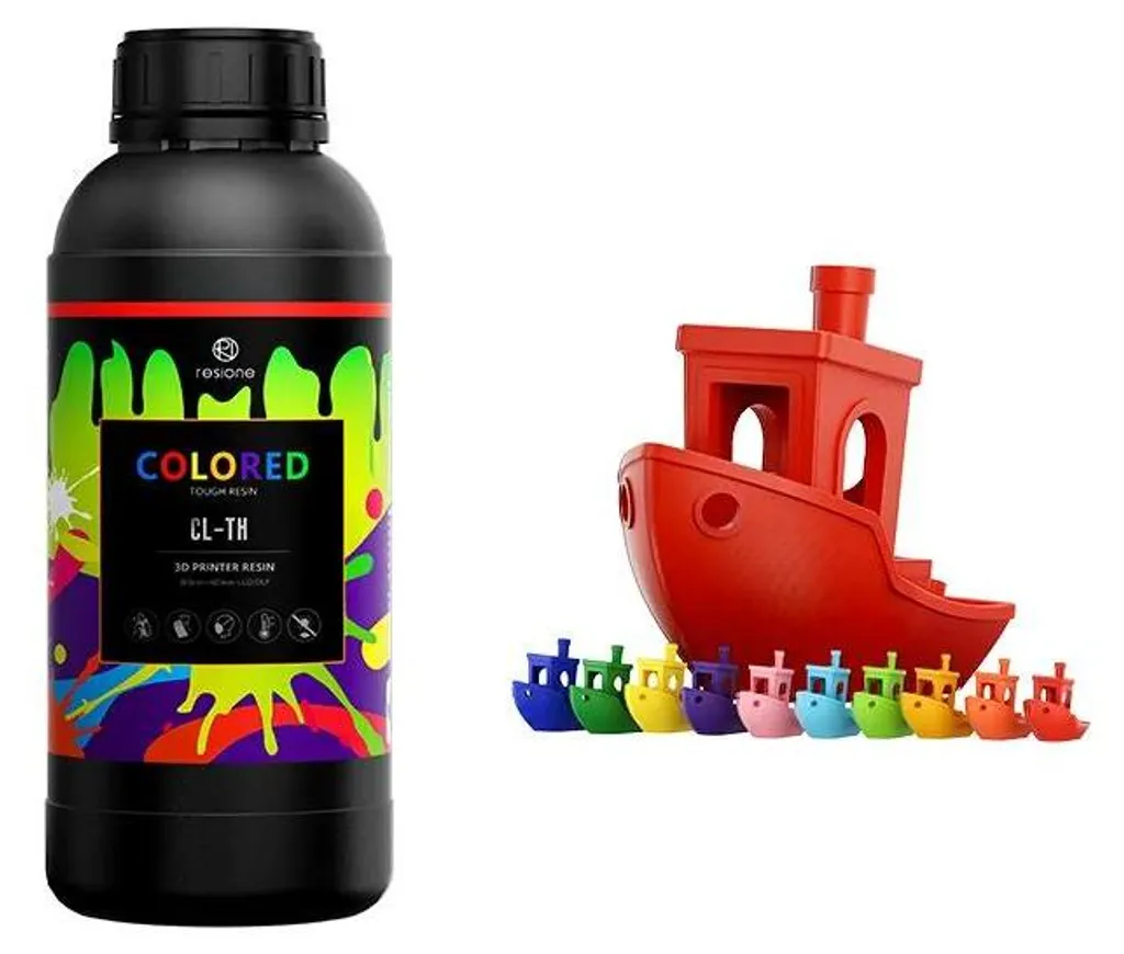 Résine UV pour Imprimante 3D 1000g : Rouge Course, Haute Résistance 3D
