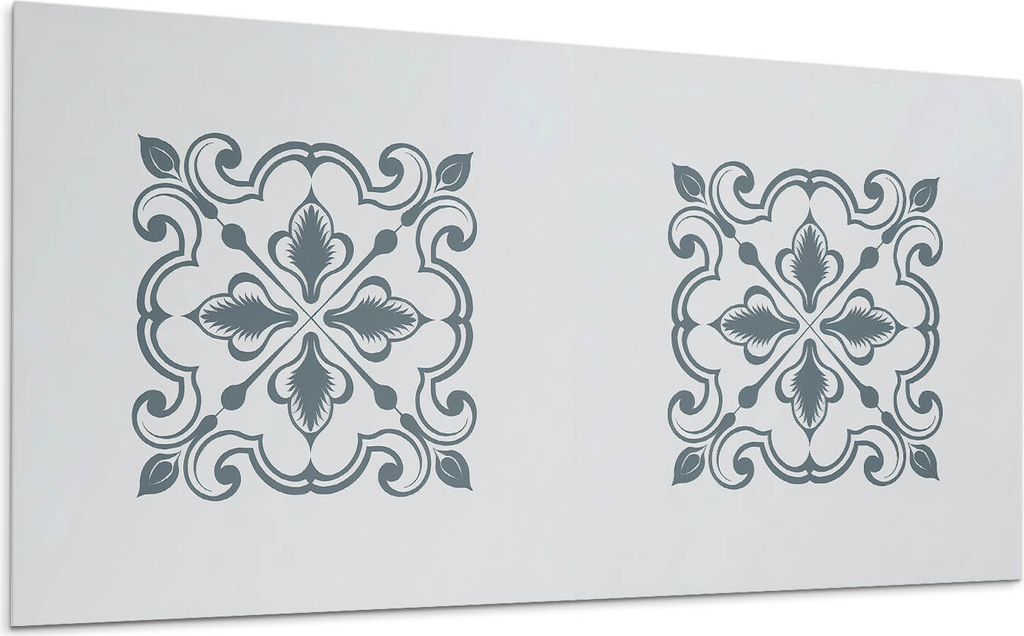 Pflanzenmuster Mit Ornamenten – Selbstklebende Fliesen – Wandverkleidung – Wandpaneel – PVC Fliesen – Vinylflisen – PCV Flisen – Selb...