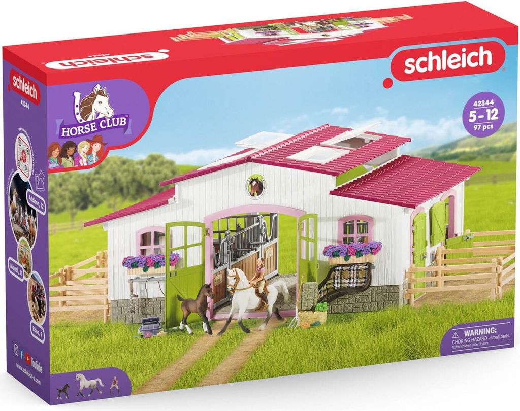 Schleich Reiterhof Horse Club 42344 store Waschplatz Teppich Reiterin