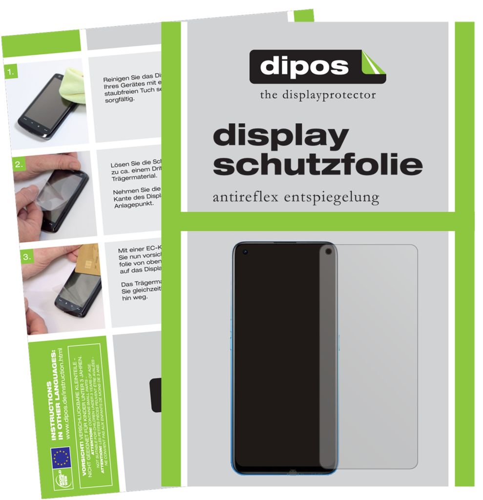 6x Schutzfolie für Oppo Realme X7 5G matt Displayschutzfolie Folie Display Schutz dipos