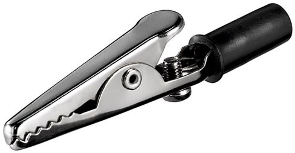 goobay Krokodilklemme mit Schraube schwarz 55 mm (Bulk) Immagine del prodotto 