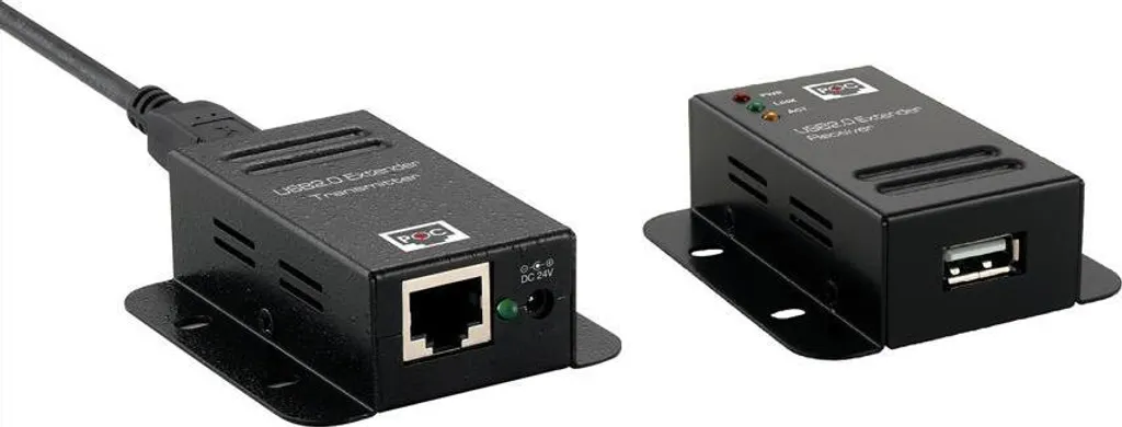Prolongateur de Signal AV ROLINE 12.04.1102 Kit Complet Émetteur Noir
