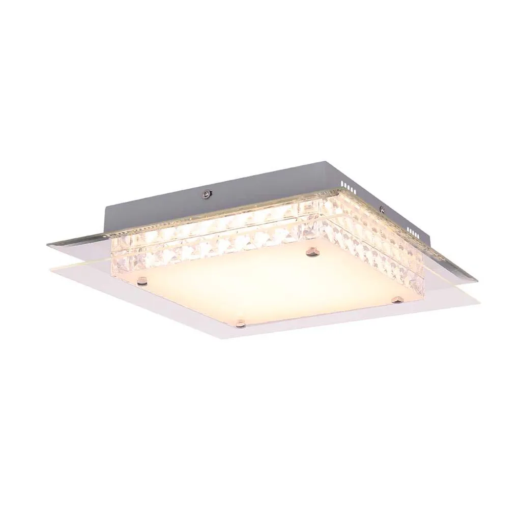 Plafonnier LED Anti-Éblouissement en Cristal K9 pour un Salon Très Lumineux