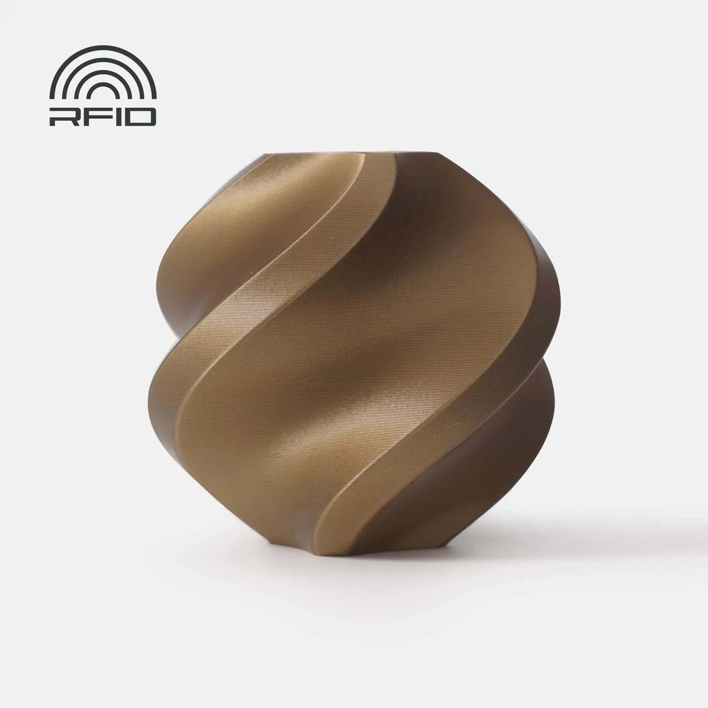 Bambu Lab PLA Basic Filament mit Spule 1kg Refill Bronze