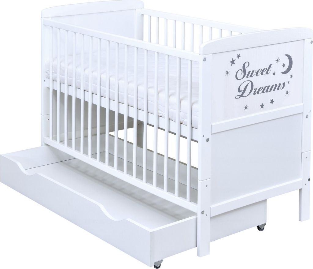 Baby-Delux Babybett Gitterbett Kinderbett Sweet Dreams Produktbild 