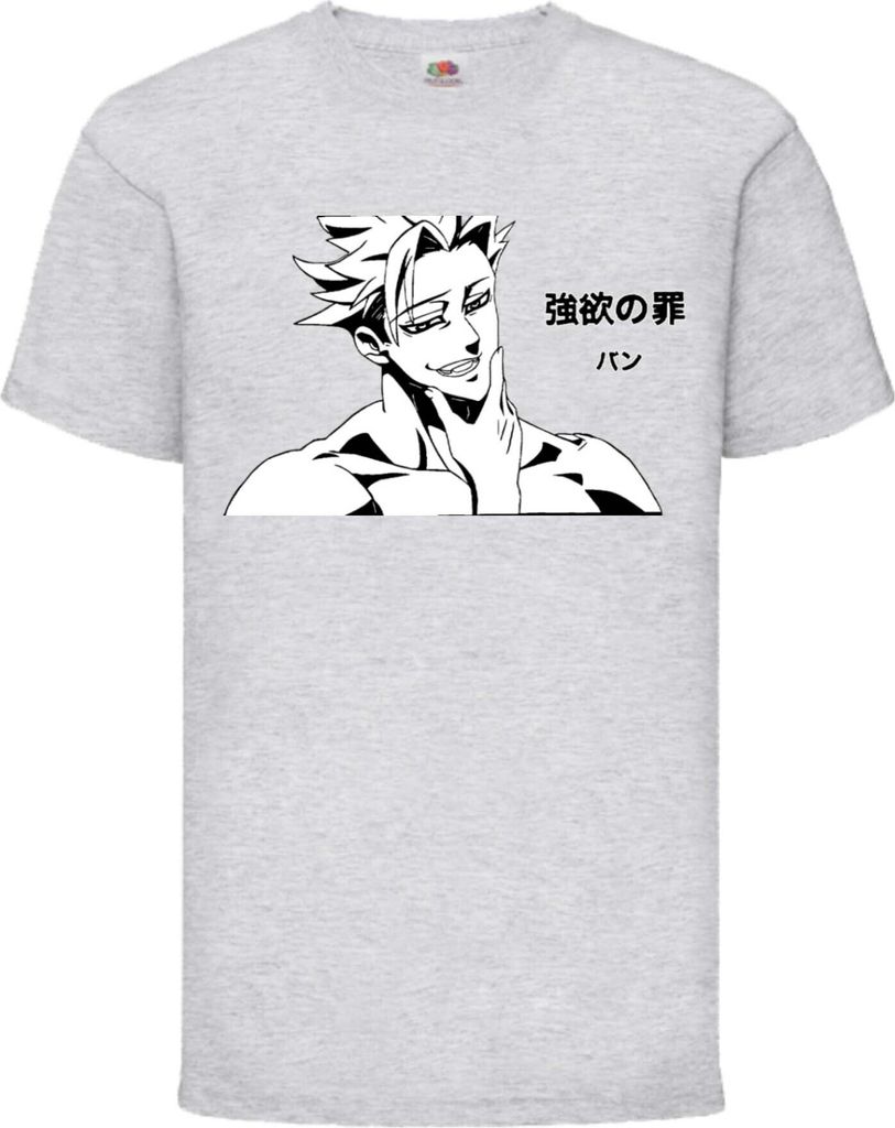 Kinder T-Shirt The Seven Anime Deadly Manga Sins Meliodas 03 Seven Deadly Sins, 12-13 Jahr - 152 / Grau