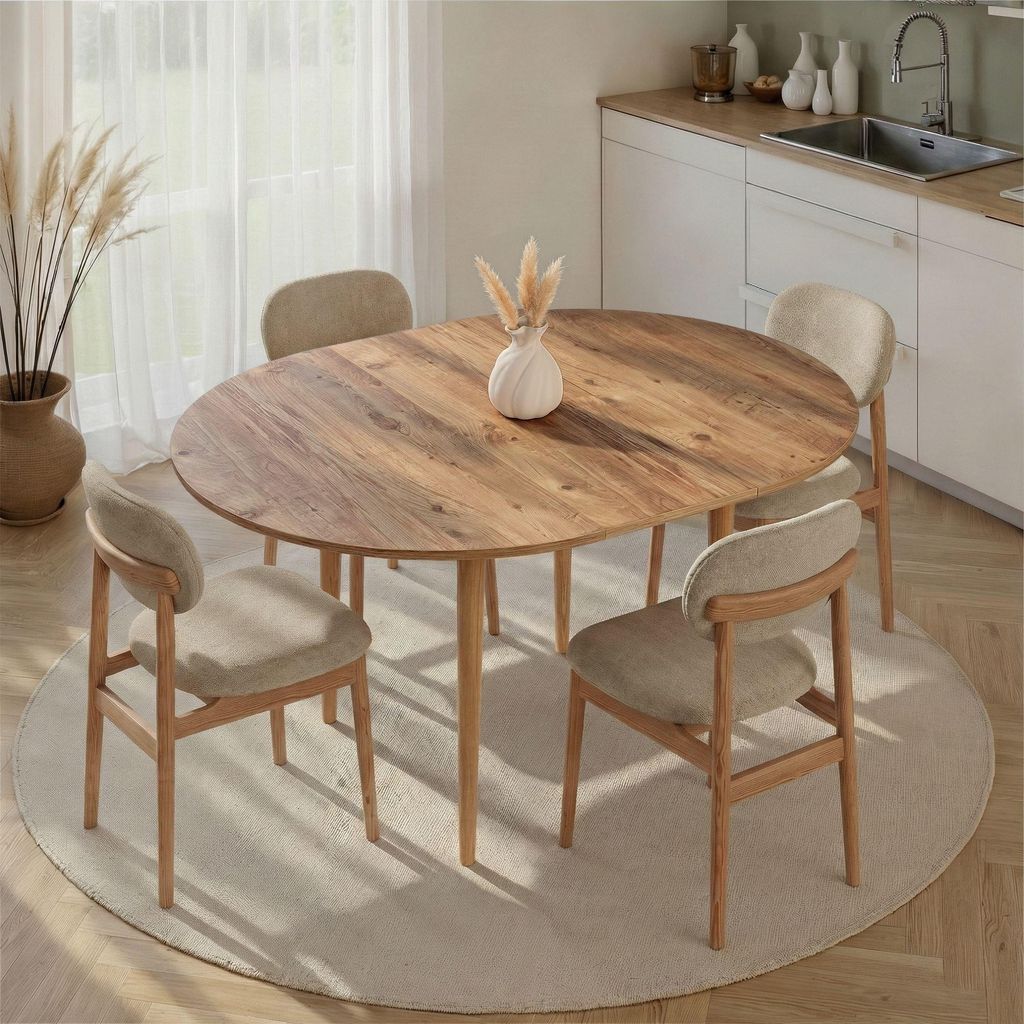 Skye Decor, Erweiterbarer Esstisch, Atlantic Pine, 100 x 75 Produktbild 