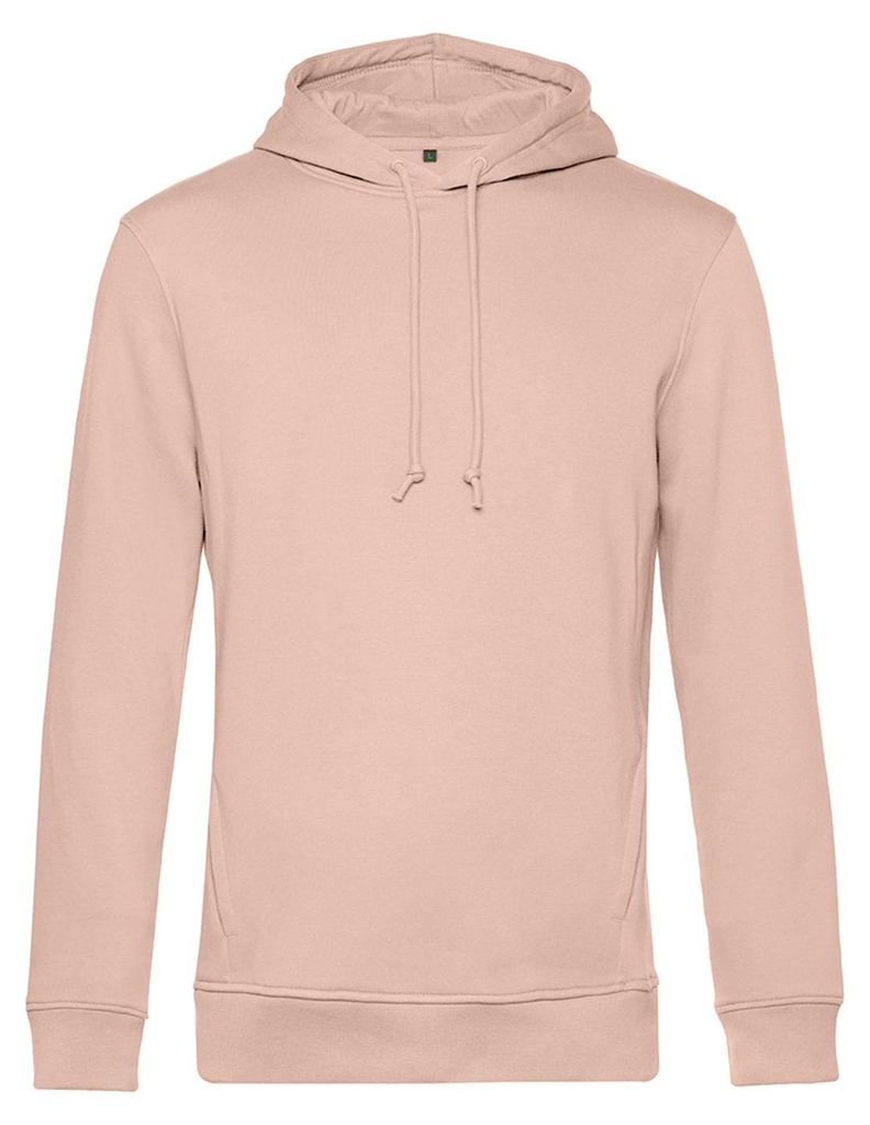 B&C - Kapuzenpullover Baumwolle aus biologischem Anbau für Herren FK150 (M) (Altrosa)