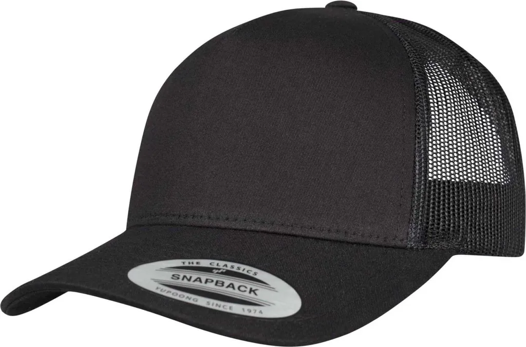 Flexfit BC6965 Trucker Cap Black: Street Style 5-Panel per Uomo e Donna