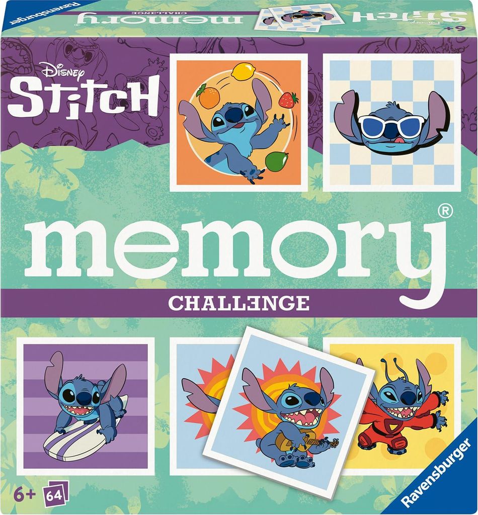 Ravensburger 24697 - Challenge memory® Disney Stitch. Ein Produktbild 