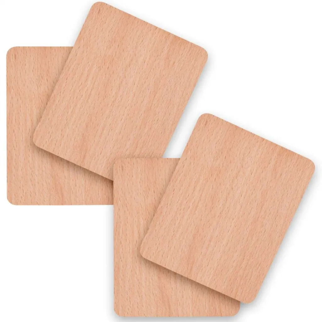 Sottobicchieri in legno Syntrox per teglie raclette 4 pezzi - Acquista ora