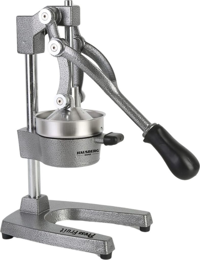 A manual citrus juicer is shown against a white background.