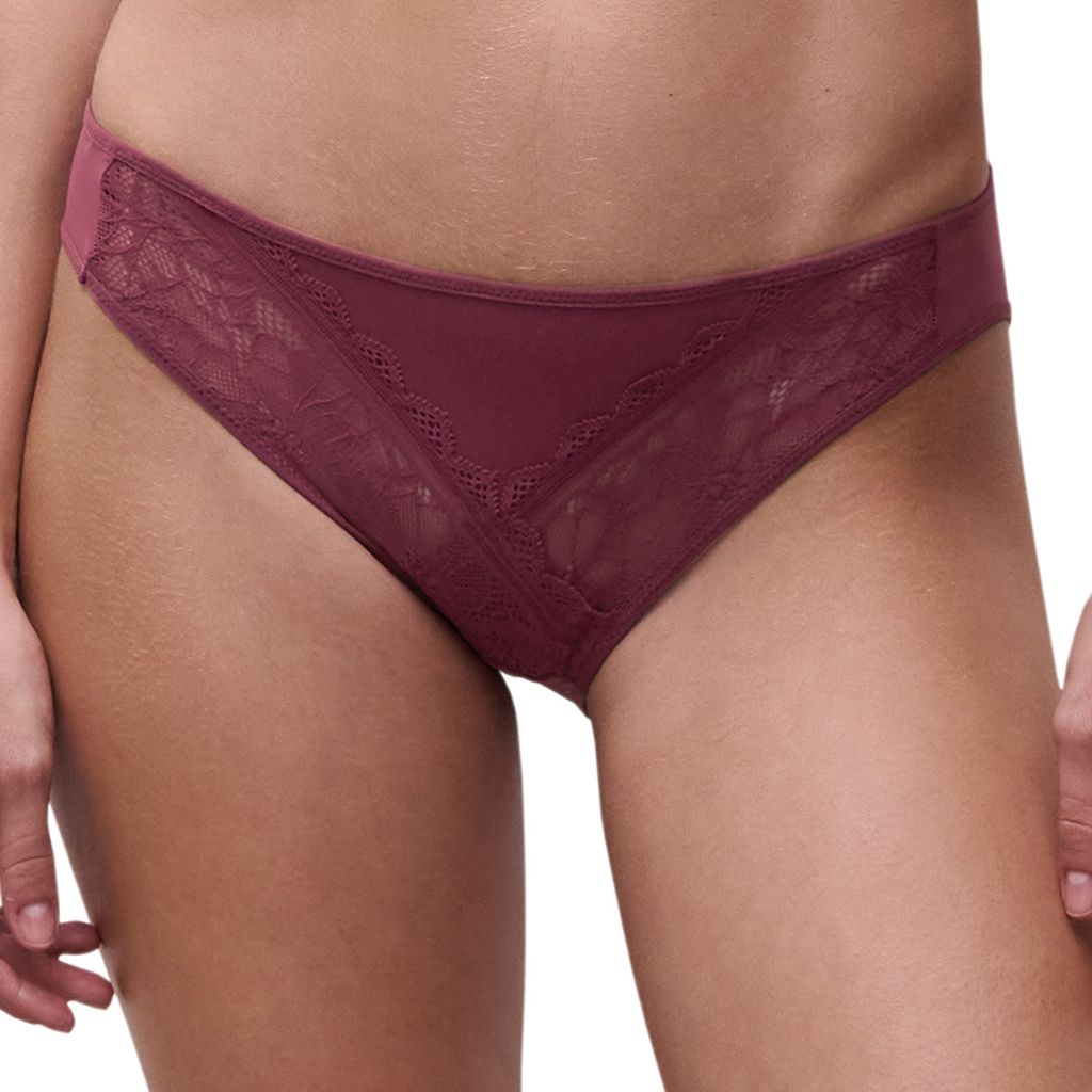 Chantelle Floral Touch Slip Slip mit floralem Spitzenband als besonderes Detail, Aus blickdichtem Material gefertigt, Perfekte Passform