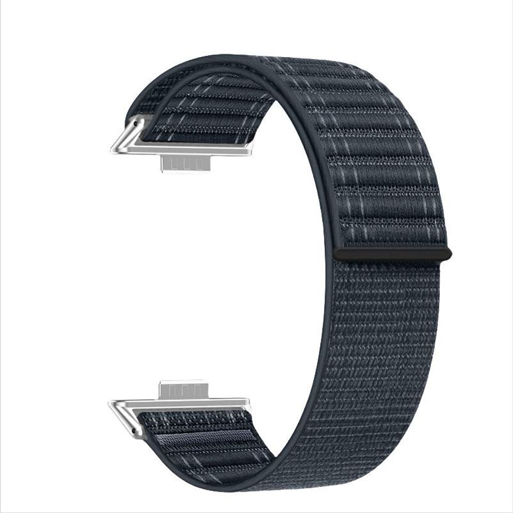 INF Stylisches Nylon-Loop-Armband mit Wellenmuster für Huawei Watch Fit 4 Pro Blau