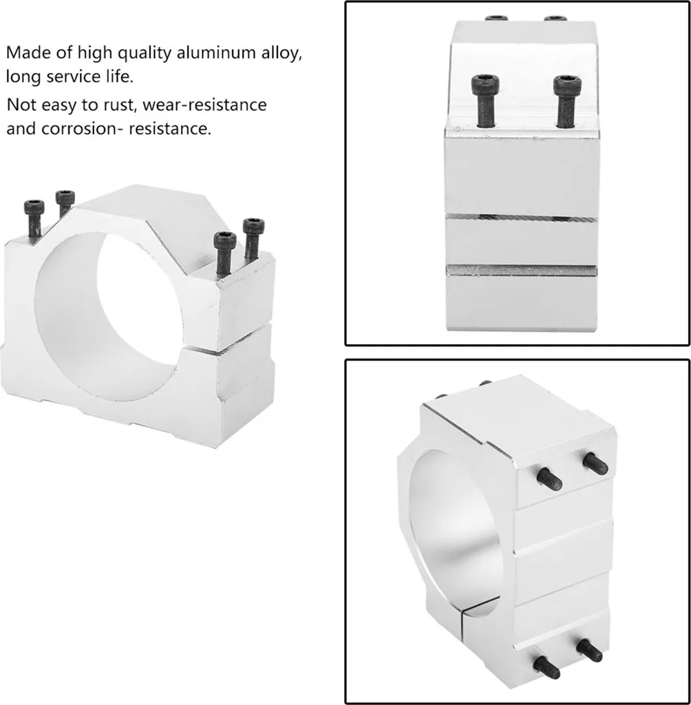 Support de base 80 mm robuste pour broche CNC avec serrage de précision - 7