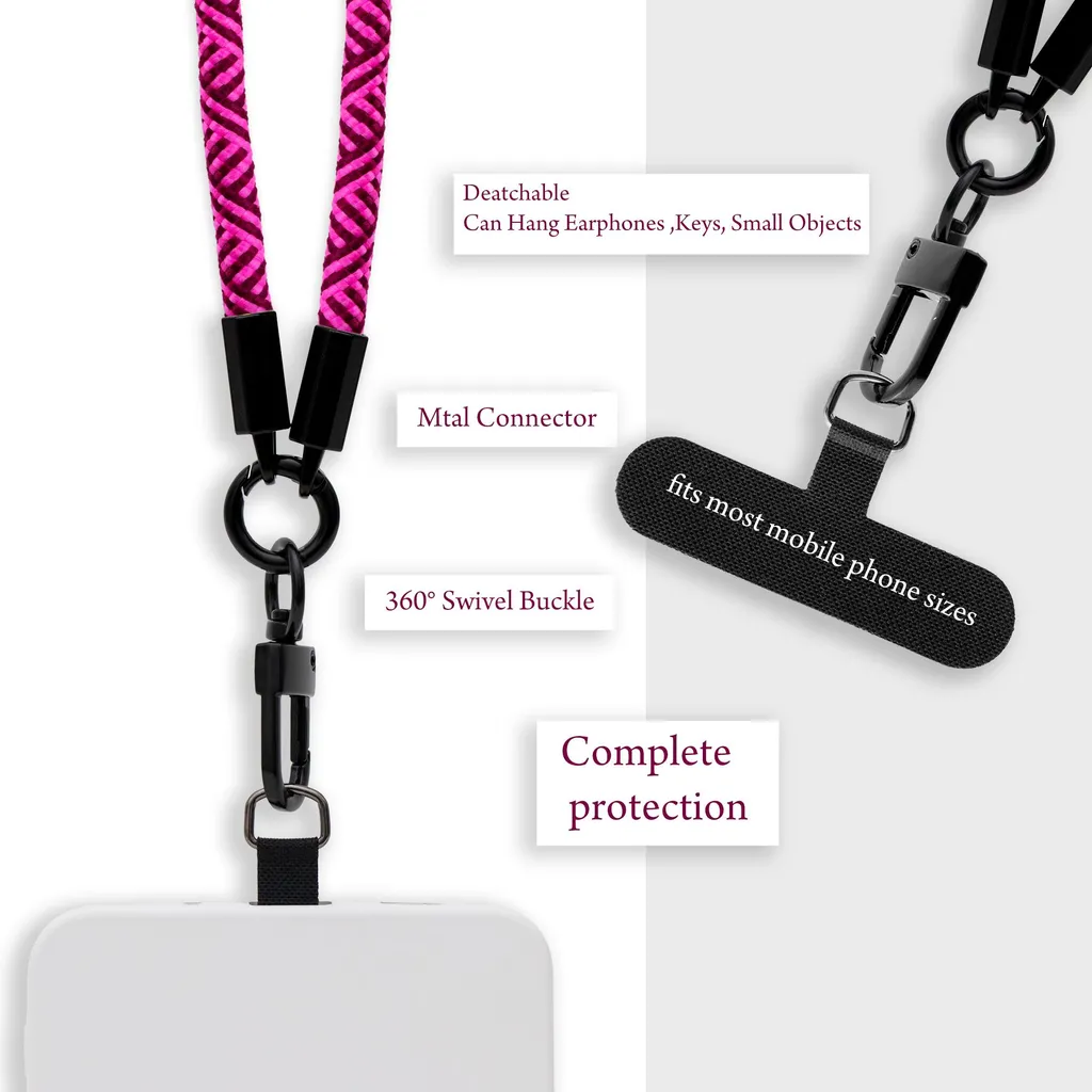 Cadorabo Catena Portacellulare Rosa per Huawei Y625 | Cover con Laccio - 3