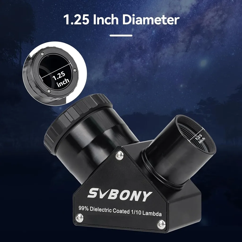 Accessoire Télescope pour Observation Confortable Miroir Diagonal 90°