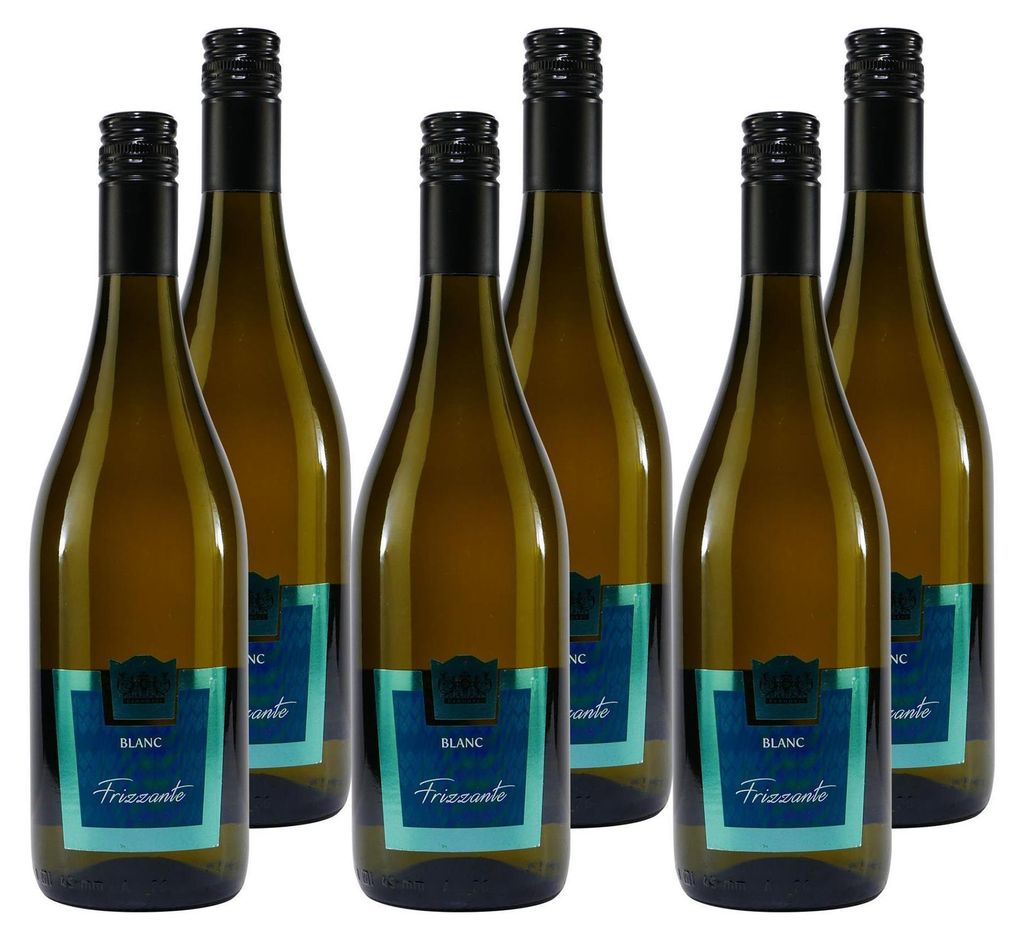 De Angeli Vino Frizzante Bianco Secco -trocken- (6 x 0,75L) Produktbild 
